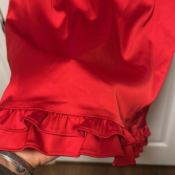 Julie Brown Red Dress. Size 4 NWT - Picture 4 of 13